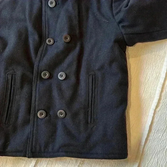 GAP  - Navy wool blend double insulated breasted peacoat. Size 5 - Picture 6 of 9